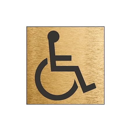 Accuform Engraved Plastic, 3 in x 3 in, Self-adhesive foam tape or use Door & Wall Plate Holders PSG315BA